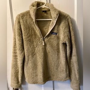 Patagonia Women's Beige Sherpa Half-Zip Pullover